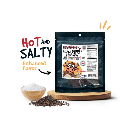 Beef² Jerky Black Pepper & Sea Salt