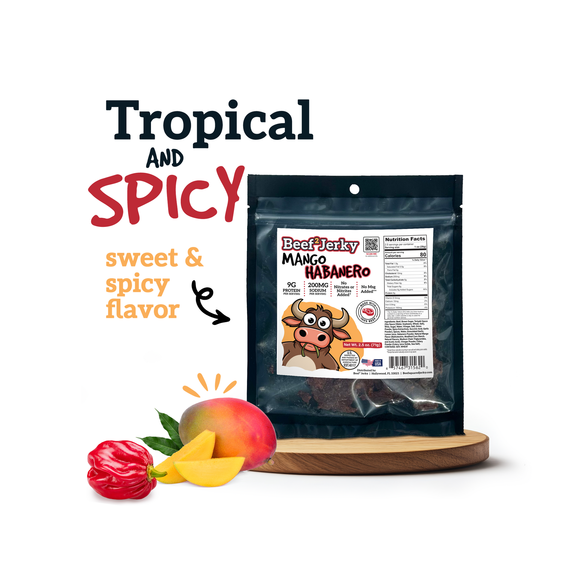 Beef² Jerky Mango Habanero